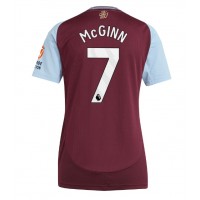 Billiga Aston Villa John McGinn #7 Hemma fotbollskläder Dam 2024-25 Kortärmad